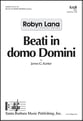 Beati In Domo Domini SAB choral sheet music cover